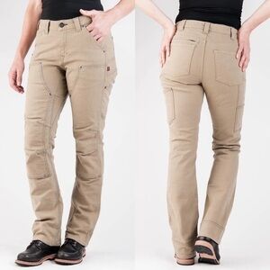 Dovetail Workwear Britt Utility Pant in Natural Canvas Size 16